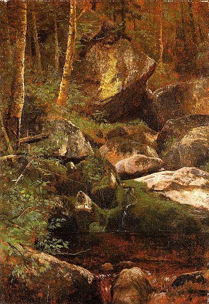 Albert Bierstadt Forest_Stream oil painting picture